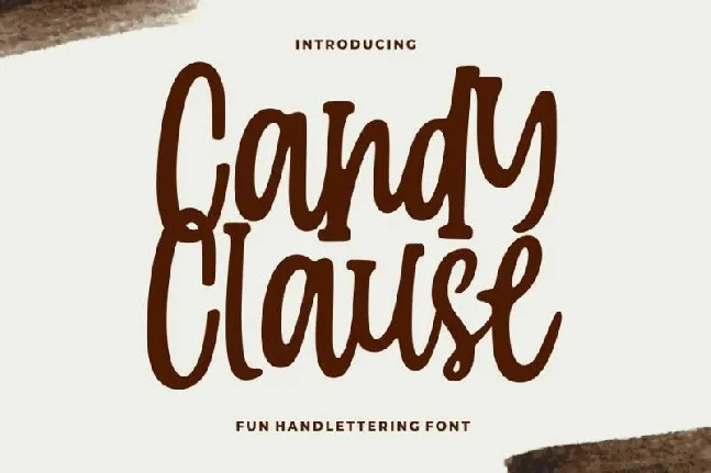 Candy Clauseis Handlettering font