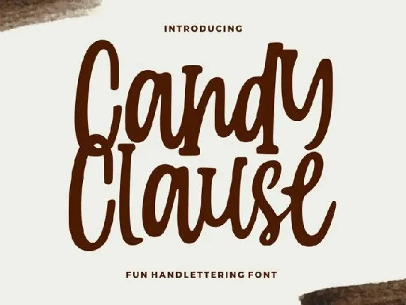 Candy Clauseis Handlettering font