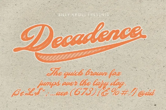 Decadence font