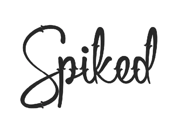 Spiked font