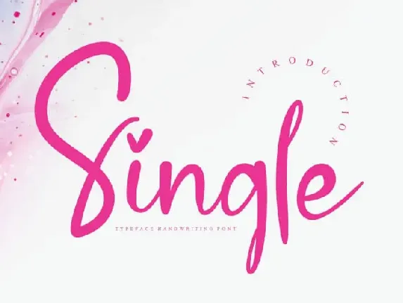 Single Script font