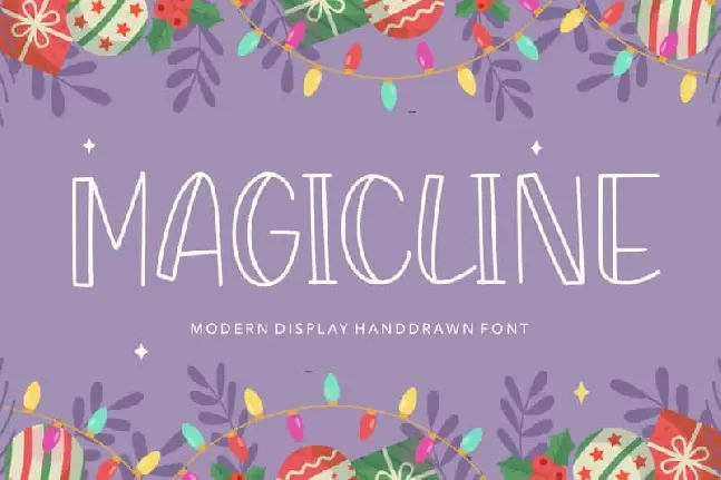 MAGICLINE Modern Display Handdrawn font