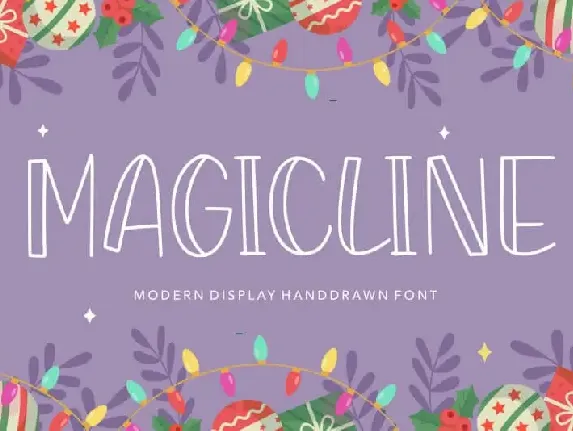 MAGICLINE Modern Display Handdrawn font