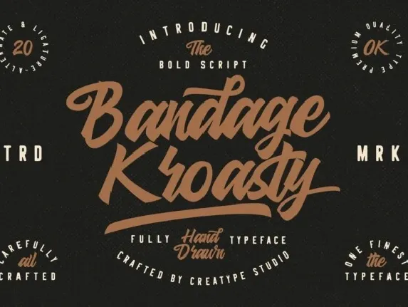 Bandage Kroasty font