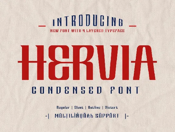 HERVIA Trial font