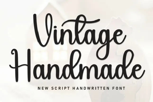 Vintage Handmade Script font