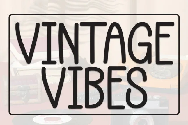 Vintage Vibes Display font