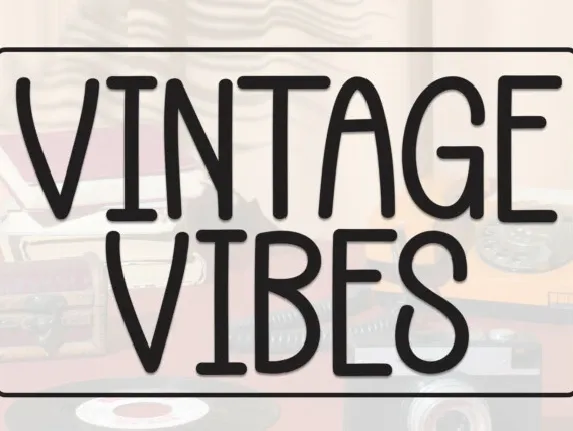 Vintage Vibes Display font