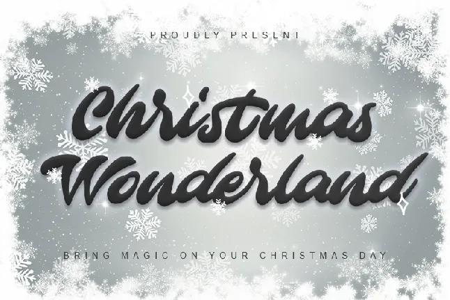 Christmas Wonderland font