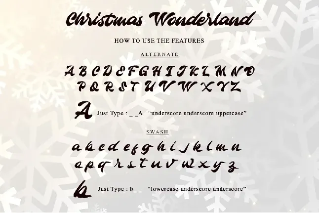 Christmas Wonderland font