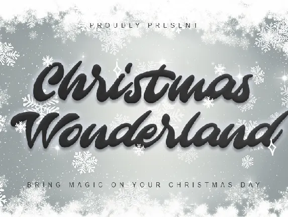 Christmas Wonderland font