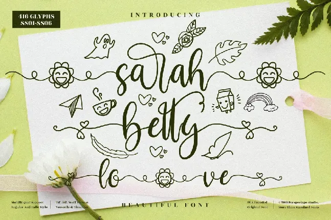 sarah betty font