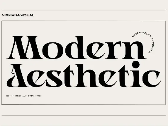 Modern Aesthetic - Demo Version font