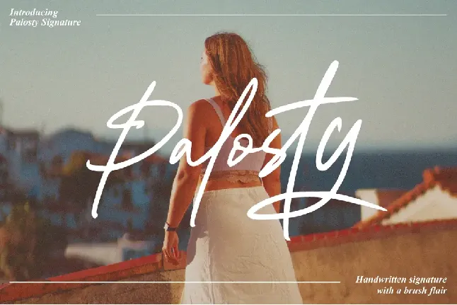 Palosty Signature font