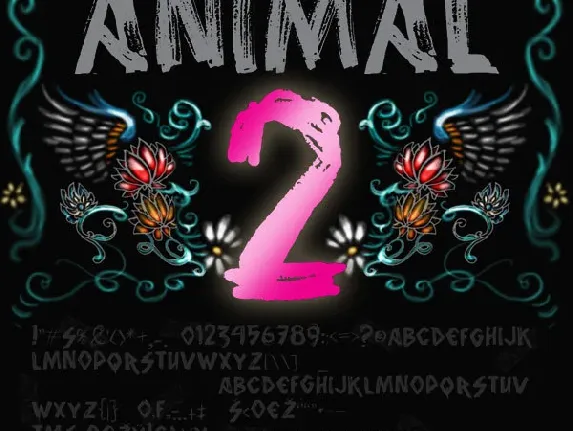 vtks animal 2 font