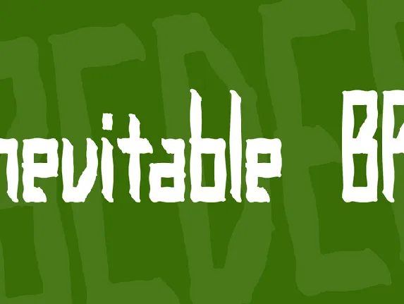 Inevitable BRK font