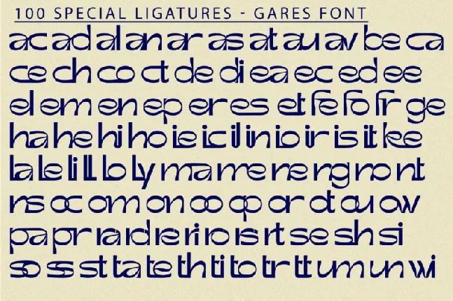 Gares font