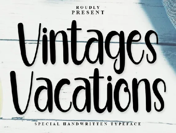 Vintages Vacations font