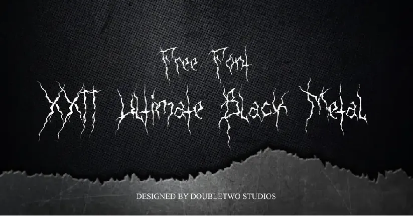 Black Metal font