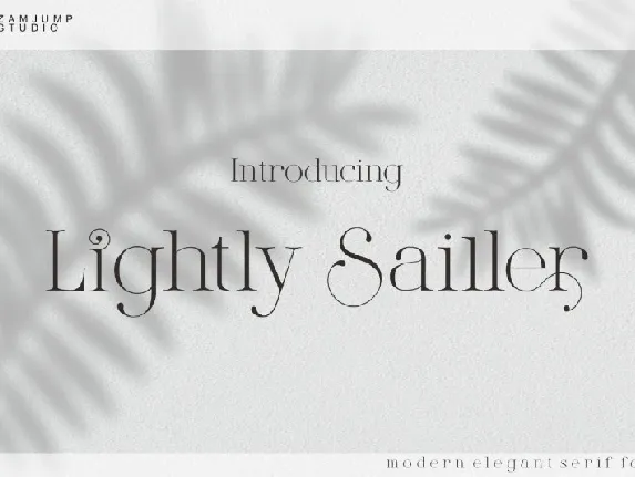 Lightly Sailler font