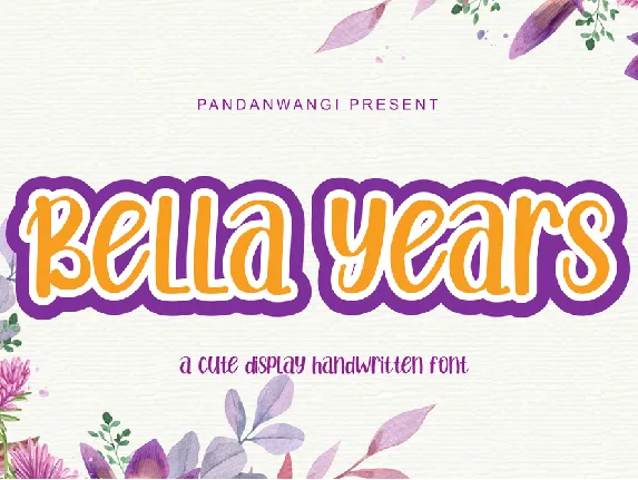 Bella Years font