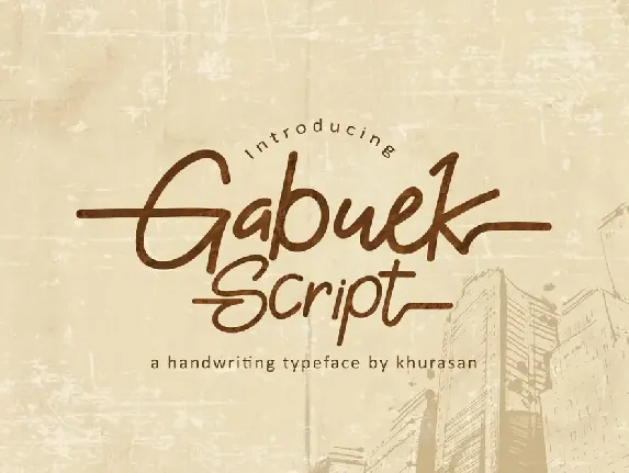 Gabuek Script font