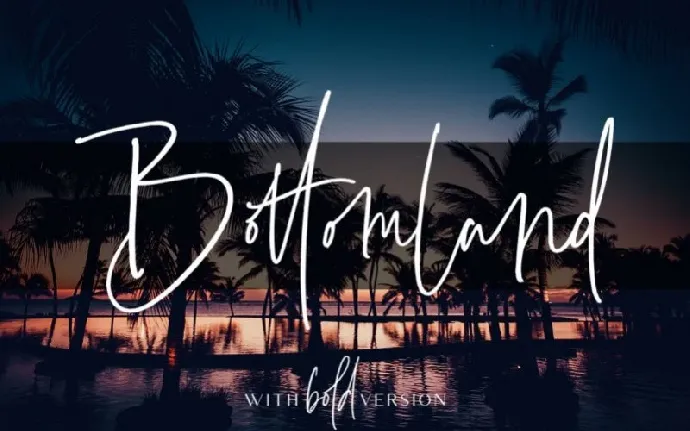 Bottomland Handwritten font