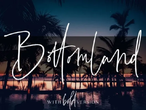 Bottomland Handwritten font