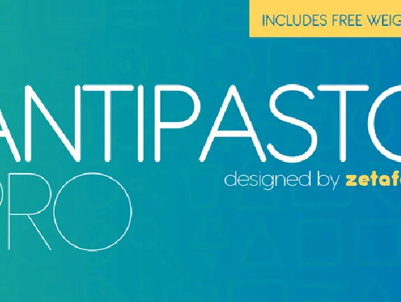 Antipasto Pro Family font