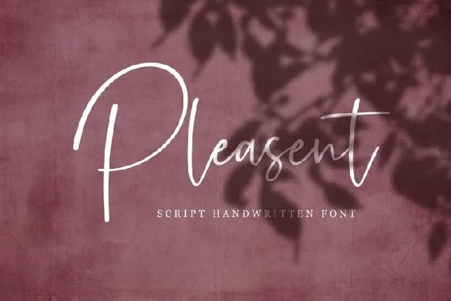 Pleasent Script font