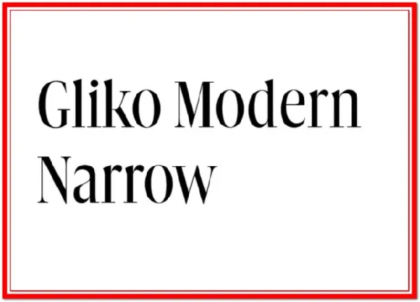 Gliko Modern Family font