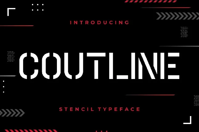 Coutline font