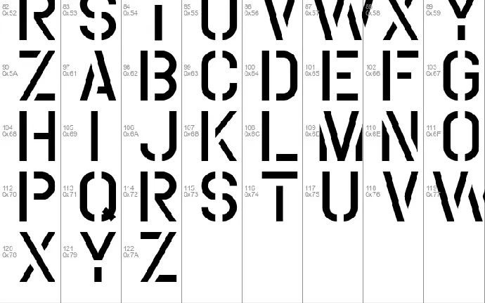 Coutline font