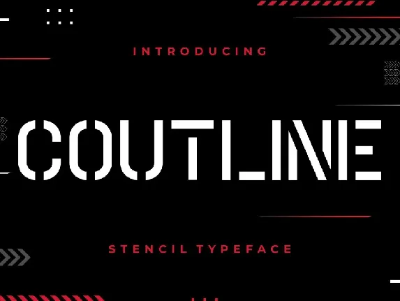 Coutline font