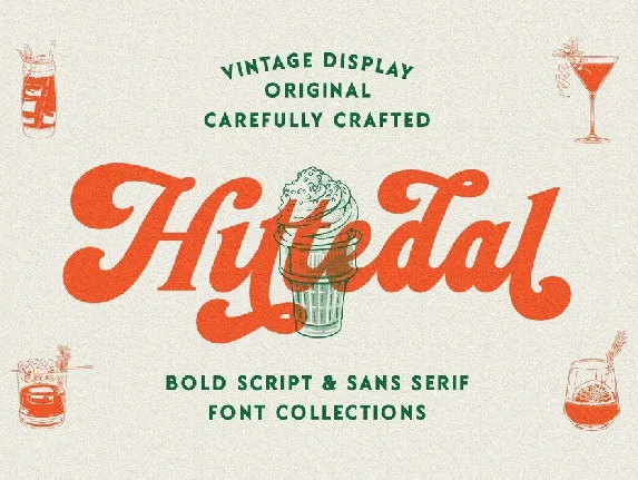 Hittedal font