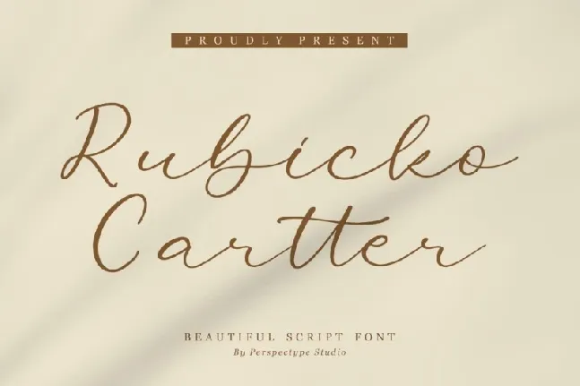 Rubicko Cartter font