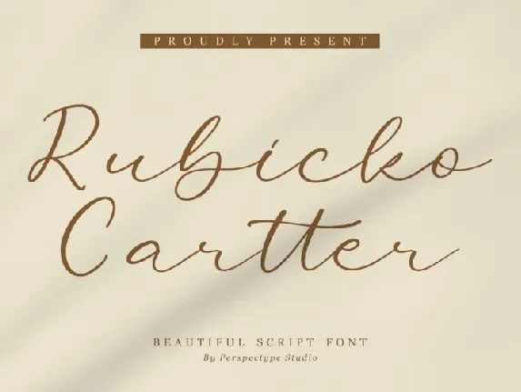 Rubicko Cartter font