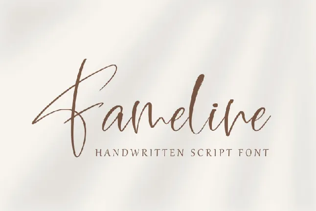 Fameline font