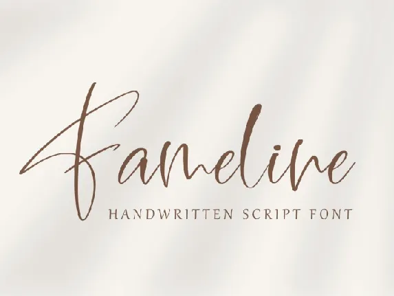 Fameline font