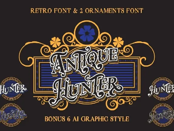 Antique Hunter font