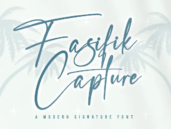 Fasifik Capture font