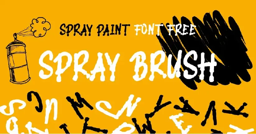 Brush Spray Paint font