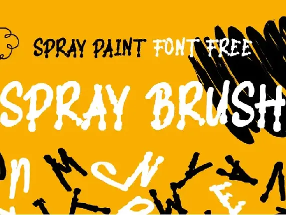 Brush Spray Paint font