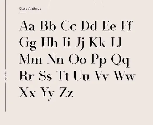 Clara Antiqua Display font