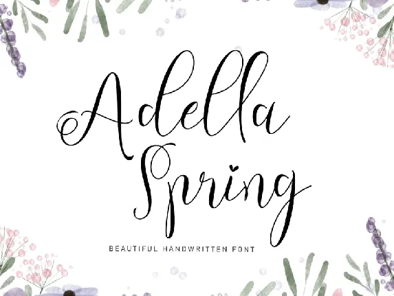 Adella Spring font