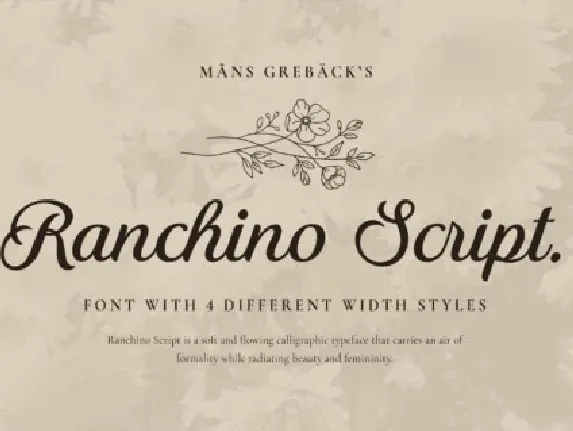 Ranchino Script font