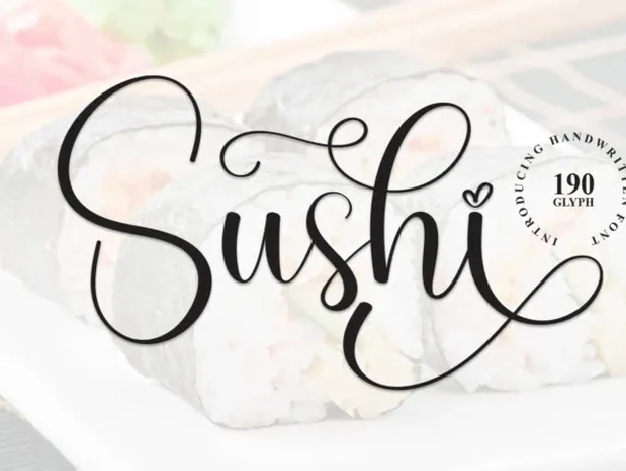 Sushi Script font