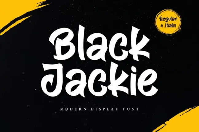 Black Jackie font