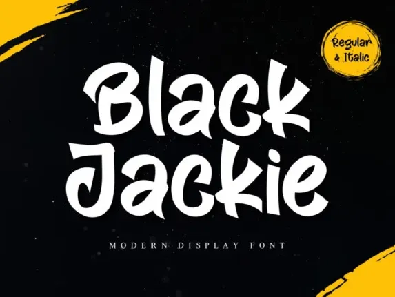 Black Jackie font