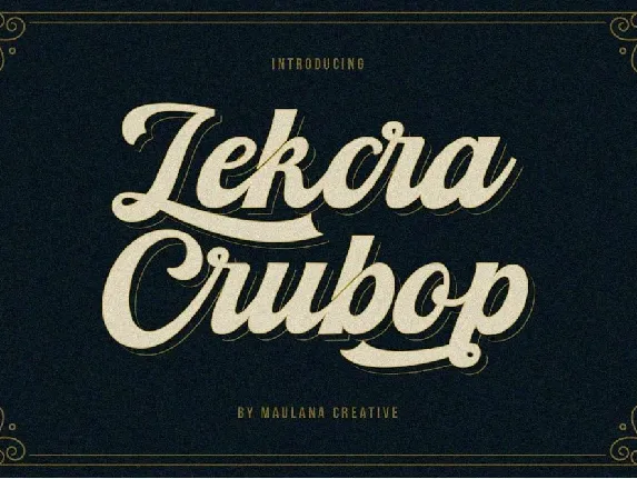 Lekcra Crubop font